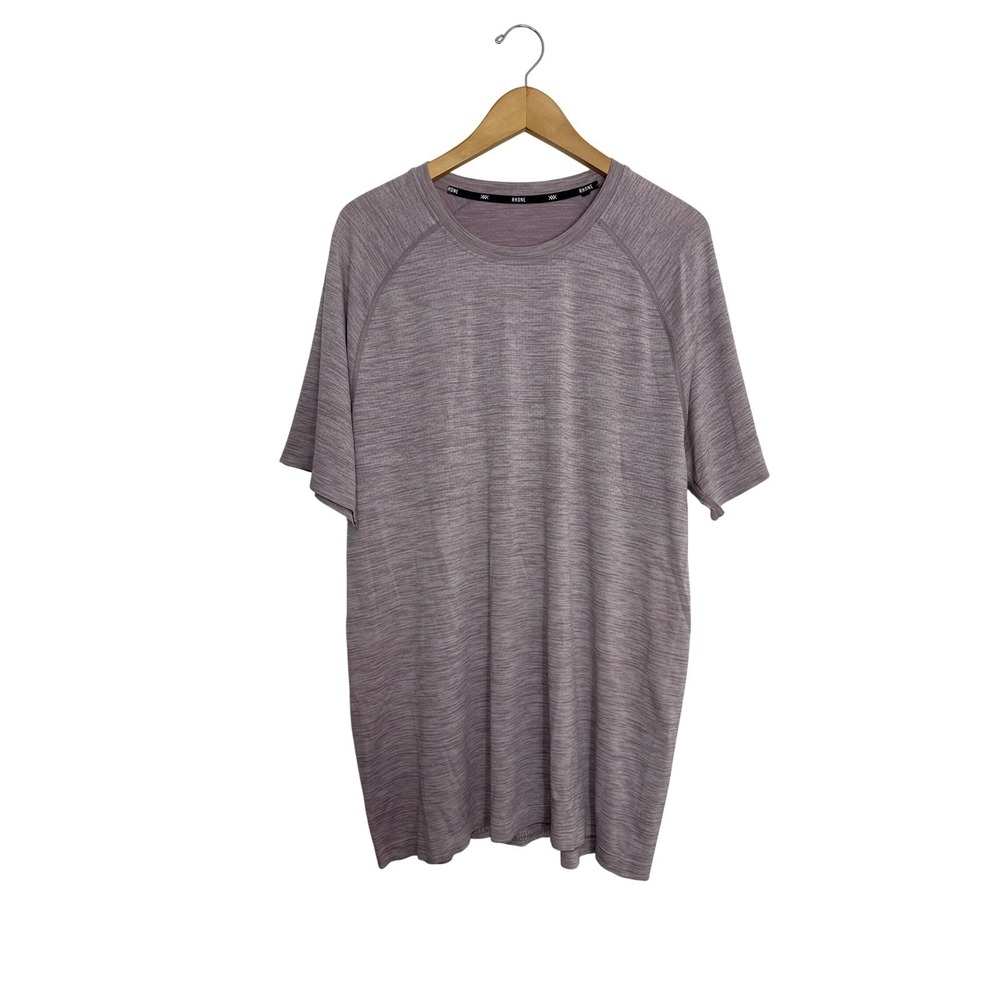 Rhone‎ Reign Training T-Shirt Mens XL Purple Heather Performance Gym Tee